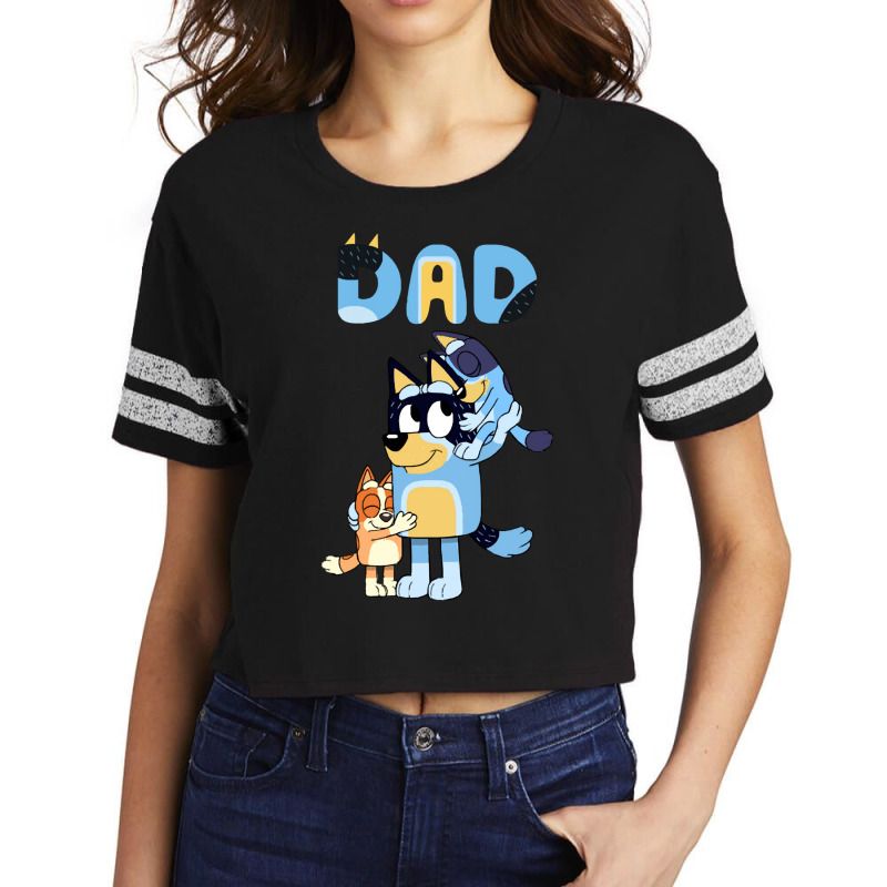 Dad Playing Son And Daughter Scorecard Crop Tee | Artistshot