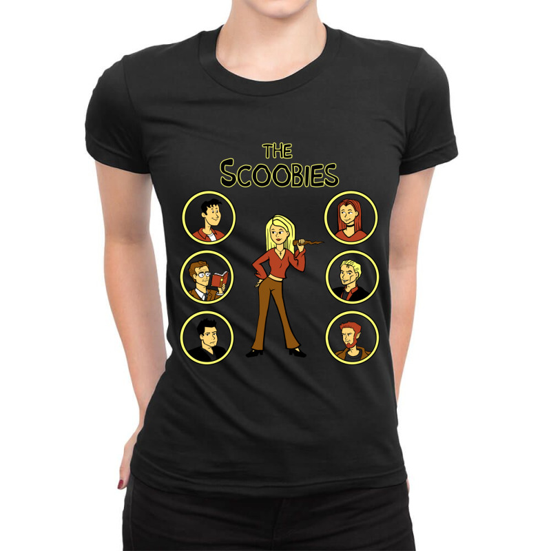 Buffy And The Scooby Gang Ladies Fitted T-Shirt by cm-arts | Artistshot