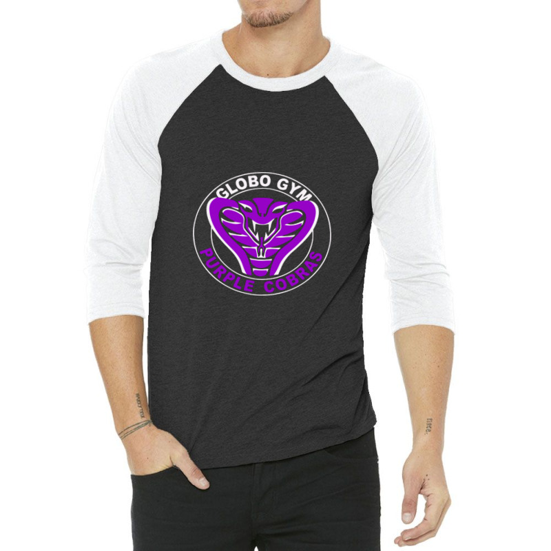 Globo Gym Purple Cobras 3/4 Sleeve Shirt | Artistshot