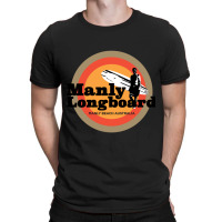 Manly Longboard Retro Surf T-shirt | Artistshot