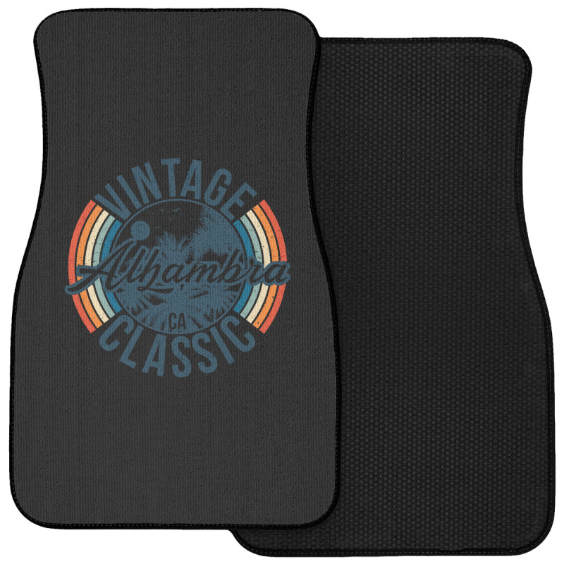 I Love Alhambra California Retro Vintage Classic Limited Edition Front Car Mat | Artistshot