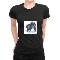 Magic Novels Gorilla And Ba Ladies Fitted T-shirt | Artistshot