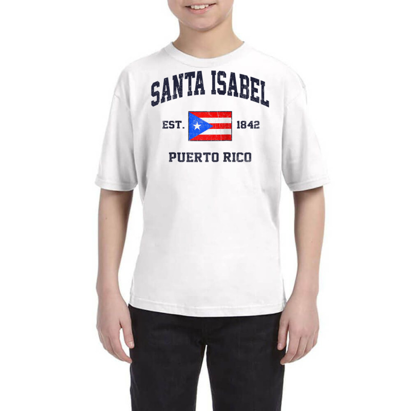 Santa Isabel Puerto Rico Vintage Boricua Flag Athletic Style Raglan Ba Youth Tee by cm-arts | Artistshot