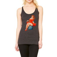 Retro Pin Up Girl Lingerie Red Dress Classic Sexy Pinup Girl Raglan Ba Racerback Tank | Artistshot