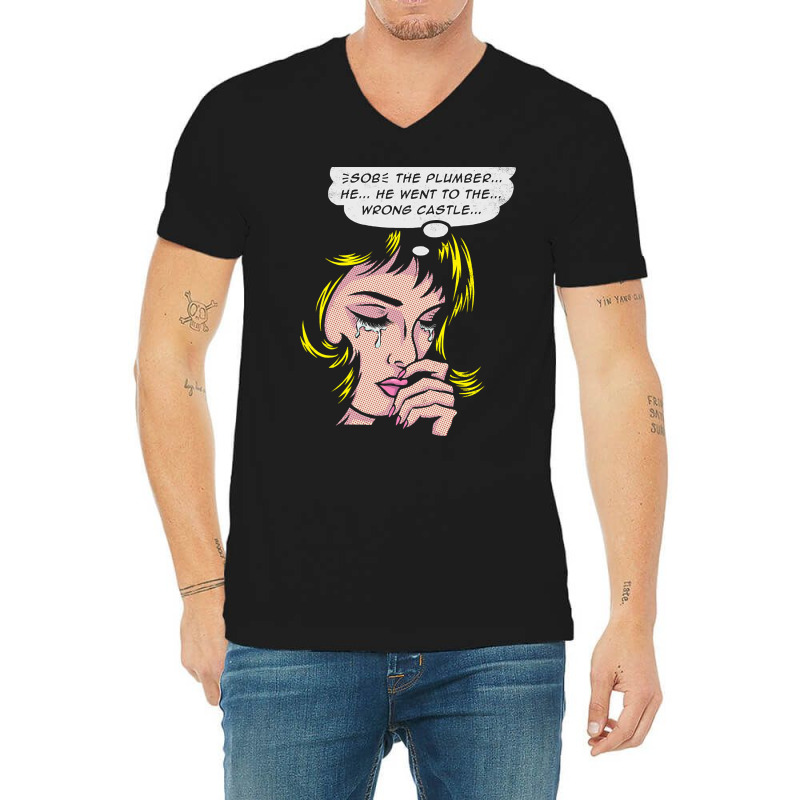 Wrong Castle V-Neck Tee by bummercaught | Artistshot