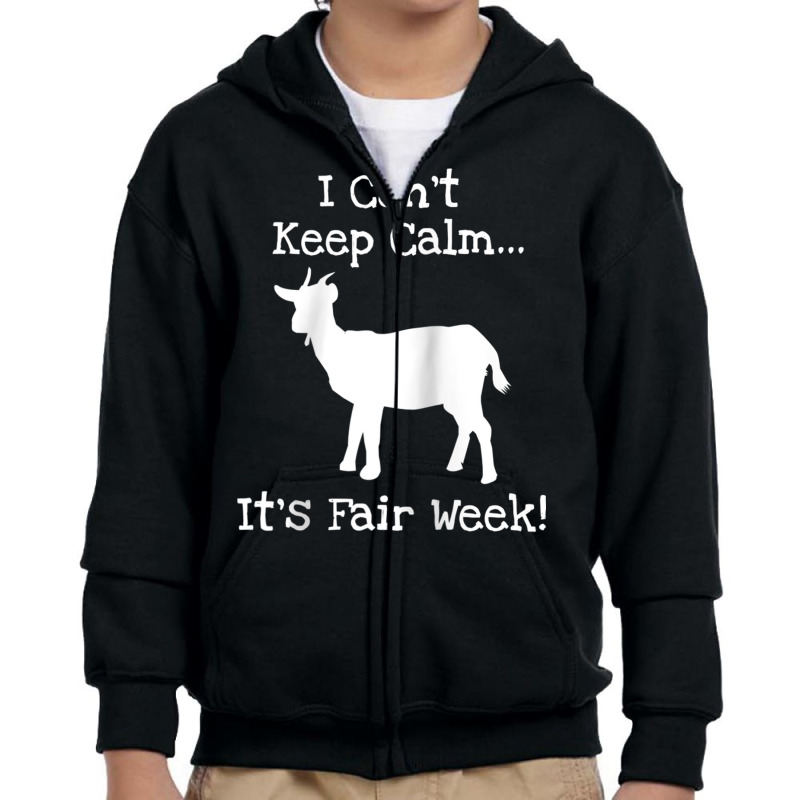 State And County Fair Show Goat Farm Animal Showing Raglan Baseball Te Youth Zipper Hoodie by cm-arts | Artistshot