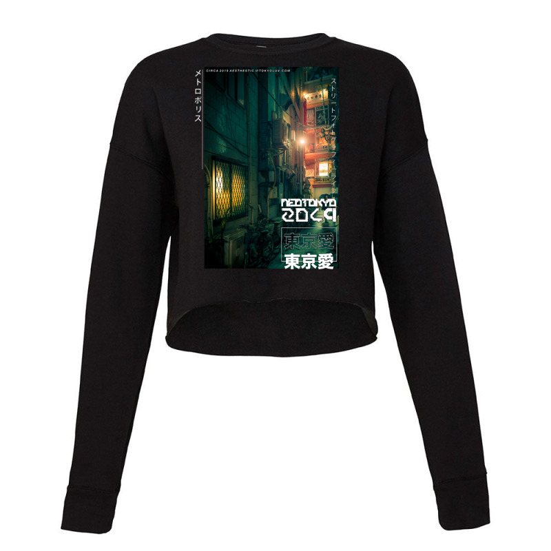 Dark City Green Vibe Cropped Sweater by femalesbaubles | Artistshot