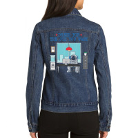 Dress For The Job You Want Astronaut Ladies Denim Jacket | Artistshot