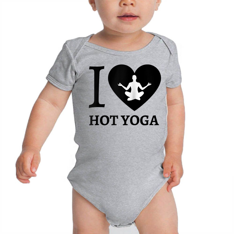 Teal I Love Hot Yoga Heart Sukhasana Raglan Baseball Tee Baby Bodysuit by cm-arts | Artistshot