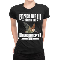 Woodcock Biologist Ornithologist Ladies Fitted T-shirt | Artistshot