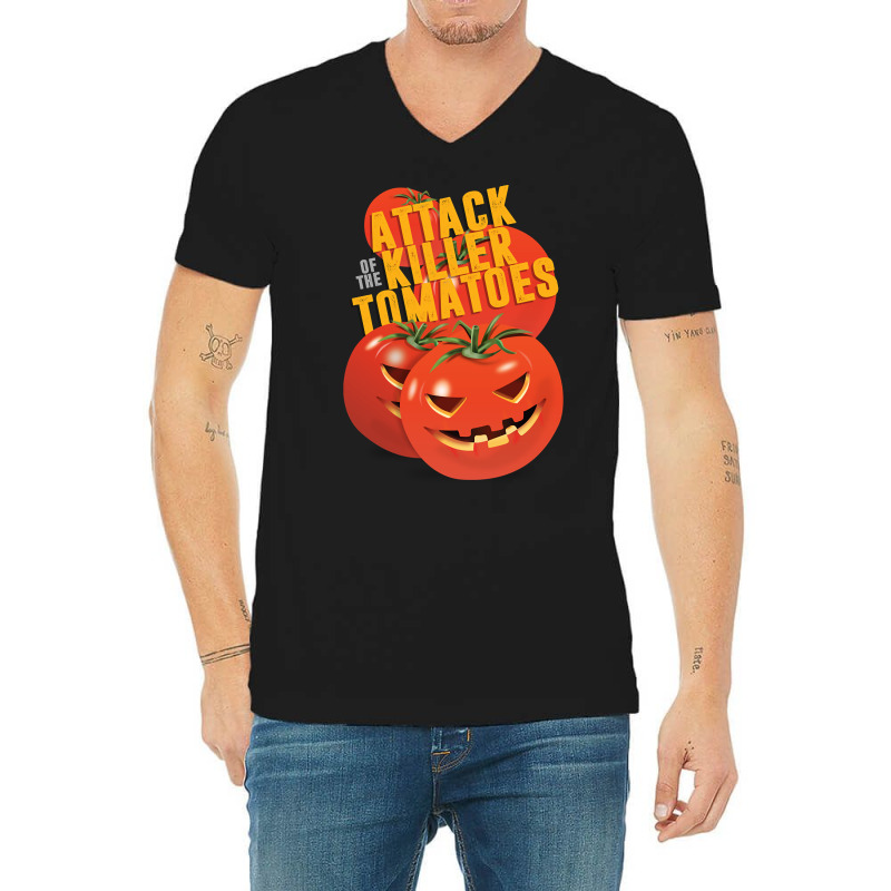 Attack Of The Killer Tomatoes - Alternative Movie Poster V-neck Tee | Artistshot