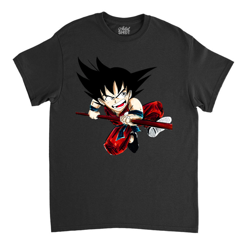 Kakarot Son Goku The Earth Saiyan In Dragonball Classic T-shirt by laughingtuy | Artistshot