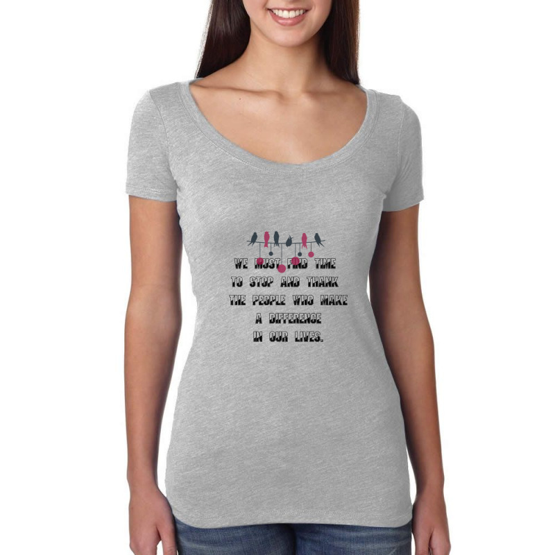 Thank You People Women's Triblend Scoop T-shirt by ianski | Artistshot