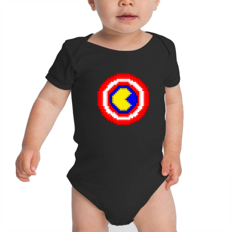 American Pacman Shield Baby Bodysuit by antorbesar | Artistshot