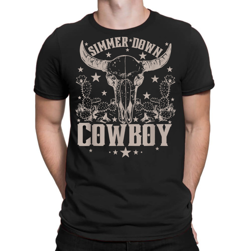 Simmer Down Cowboy Cowgirl T-shirt | Artistshot