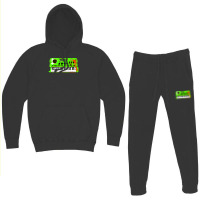 Retro Green Keyboard Synthesiser - Glitchy Mix Hoodie & Jogger Set | Artistshot