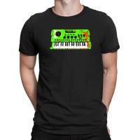 Retro Green Keyboard Synthesiser - Glitchy Mix T-shirt | Artistshot