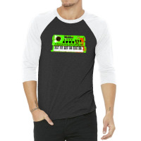 Retro Green Keyboard Synthesiser - Glitchy Mix 3/4 Sleeve Shirt | Artistshot