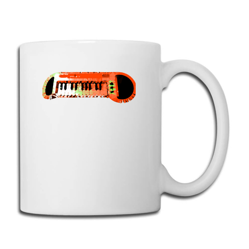 Retro Red Keyboard Synthesiser - Glitchy Mix Coffee Mug | Artistshot