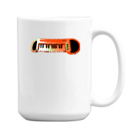 Retro Red Keyboard Synthesiser - Glitchy Mix 15 Oz Coffee Mug | Artistshot