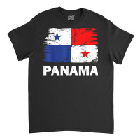 Vintage Panama Panamanian Flag Pride Support Panamanian T Shirt Classic T-shirt | Artistshot