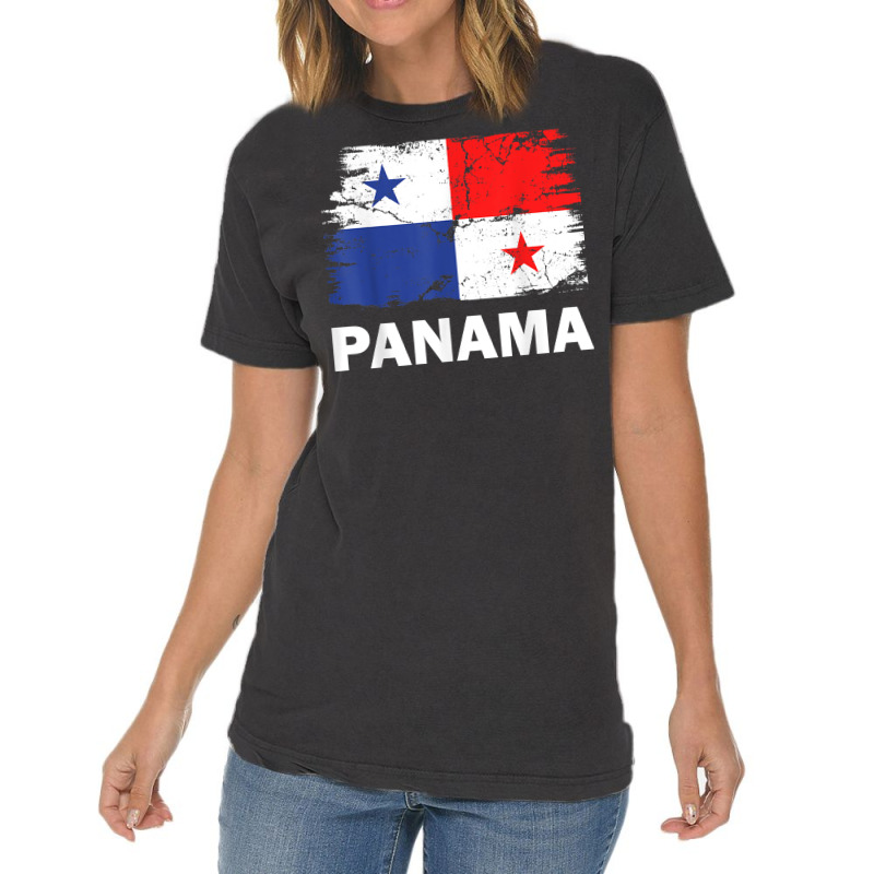 Vintage Panama Panamanian Flag Pride Support Panamanian T Shirt Vintage T-Shirt by cm-arts | Artistshot