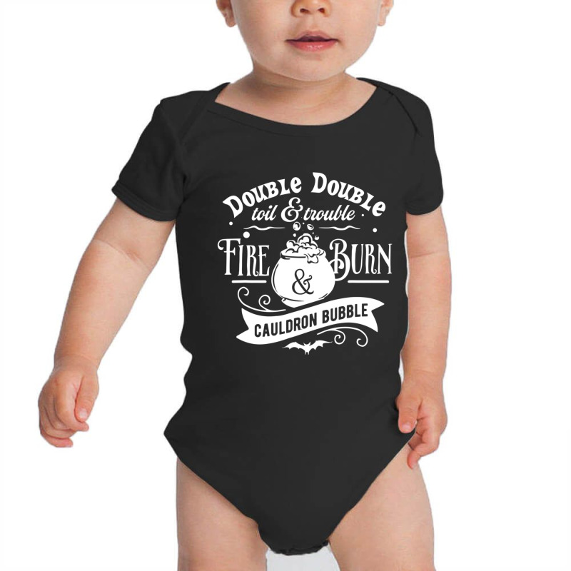 Double Toil And Trouble Shakespeare Macbeth Witch Halloween Baby Bodysuit by cm-arts | Artistshot