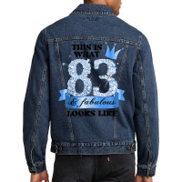 83 & Fabulous I Blue White Party Group Candid Photo Outfit Men Denim Jacket | Artistshot