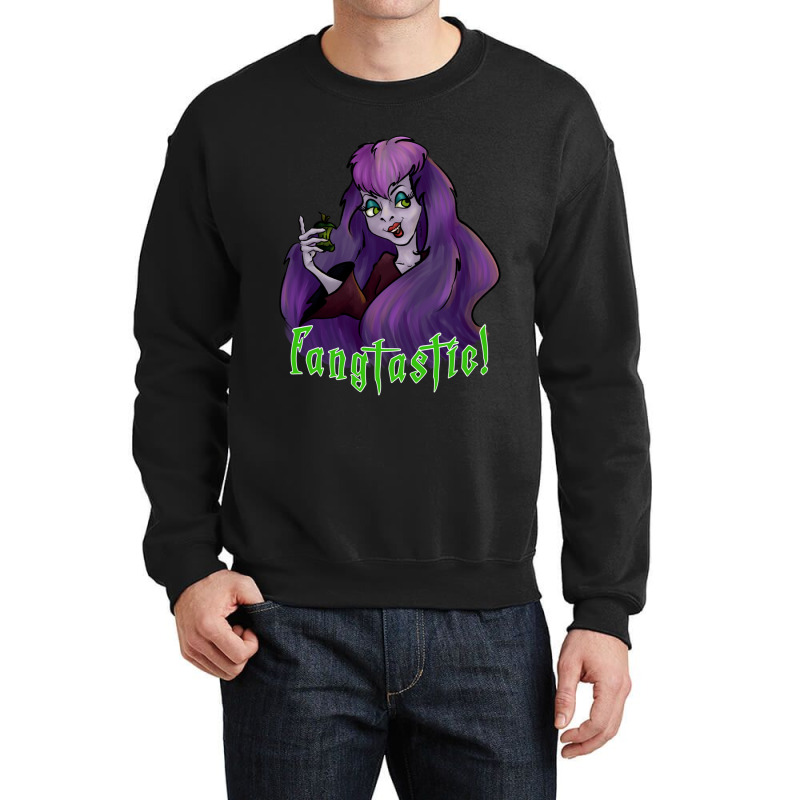 Sibella Dracula It_s Fangtastic Crewneck Sweatshirt by cm-arts | Artistshot