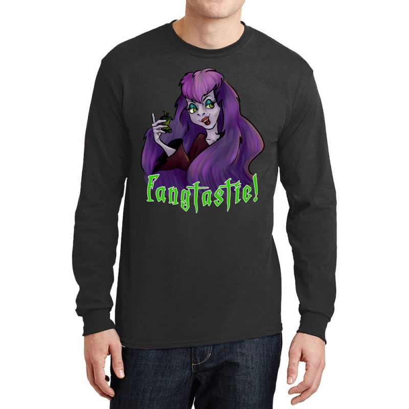 Sibella Dracula It_s Fangtastic Long Sleeve Shirts by cm-arts | Artistshot