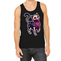 Cute Day Of The Dead Mexico Calavera Sugar Skull Cat Moon Tank Top | Artistshot