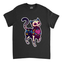 Cute Day Of The Dead Mexico Calavera Sugar Skull Cat Moon Classic T-shirt | Artistshot