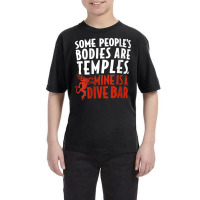 Womens Some People's Bodies Are Temples Mine Is A Dive Bar V Neck T Sh Youth Tee | Artistshot