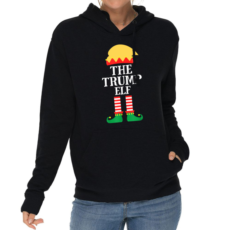 Trump Elf Matching Family Group Christmas Party Pajama Lightweight Hoodie | Artistshot