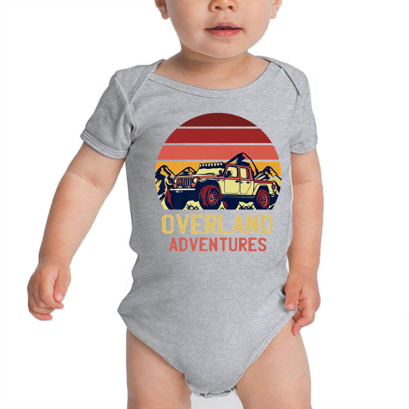 Overland Adventures Camping Offroad Mountain Sunset Graphic Premium T Baby Bodysuit by cm-arts | Artistshot