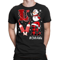 Love Nurse Life Shirt Snowman Syringe Cma Nurse Christmas T-shirt | Artistshot