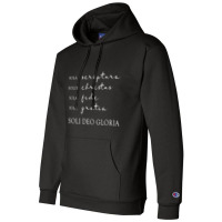 Five Solas (2) Champion Hoodie | Artistshot