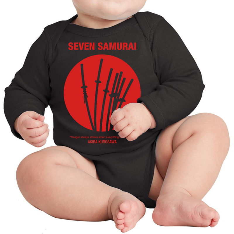 Mod.3 Seven Samurai Japanese Long Sleeve Baby Bodysuit by laughingtuy | Artistshot