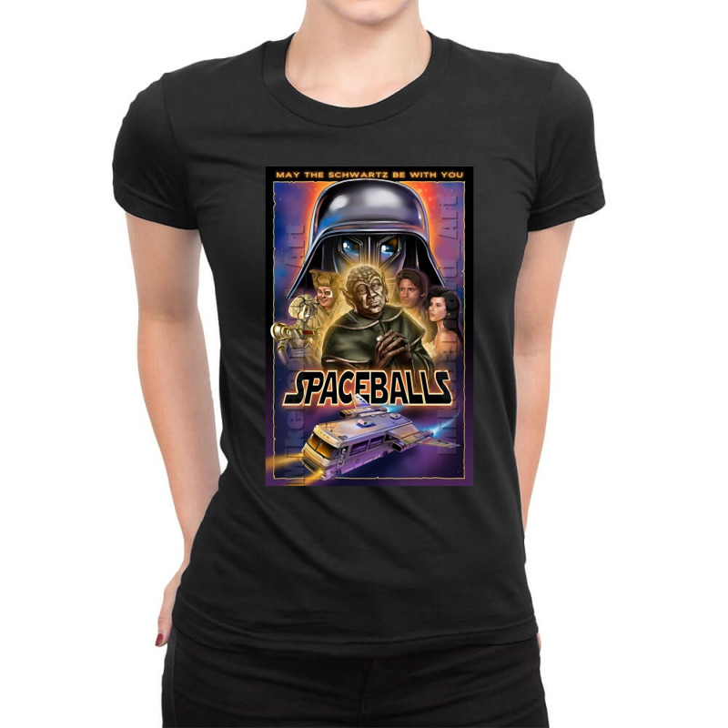 Funny Design - Spaceballs The Poster %234 Ladies Fitted T-Shirt by Konlasa6638 | Artistshot