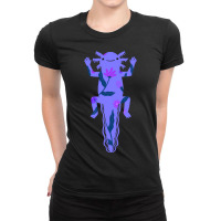 I Love My Purple Axolotl Ladies Fitted T-shirt | Artistshot