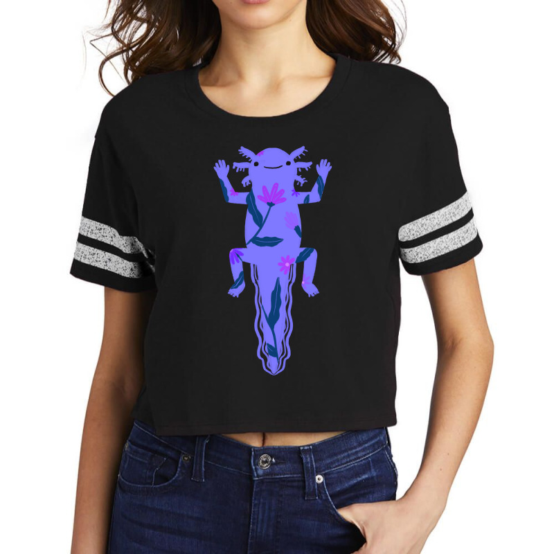 I Love My Purple Axolotl Scorecard Crop Tee by Min03 | Artistshot