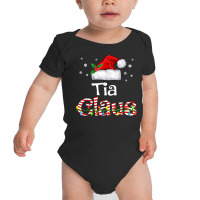 Tia Claus Christmas Pajama Family Matching Xmas Light Baby Bodysuit | Artistshot