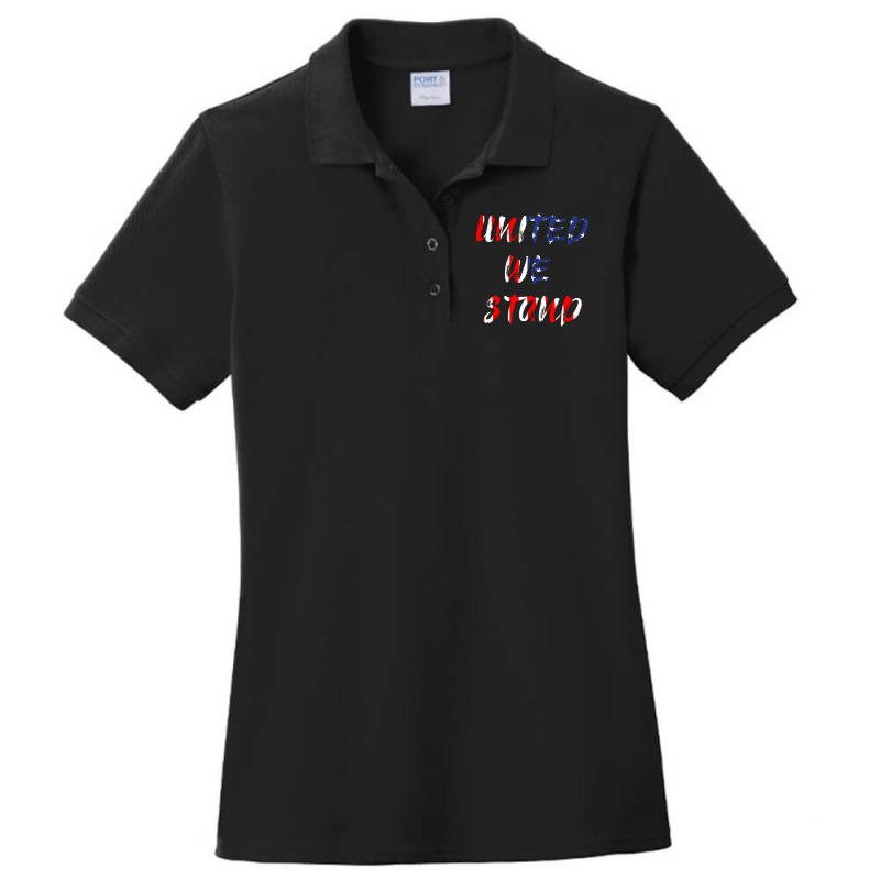 Usa United We Stand Ladies Polo Shirt by degreesgunner | Artistshot