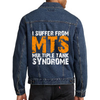 I Suffer From Mts Multiple Tank Syndrome Aquarium Owner Men Denim Jacket | Artistshot