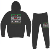 Ugly Xmas Sweater Deck The Halls With Beta Blockers Nurse Sweatshirt Hoodie & Jogger Set | Artistshot