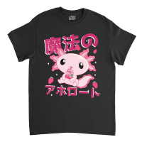 Japanese Strawberry Milk Shake Anime Pink Kawaii Aesthetic Axolotl Mat Classic T-shirt | Artistshot