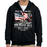 Uss Mahan Arleigh Burke-class Destroyer Youth Zipper Hoodie | Artistshot