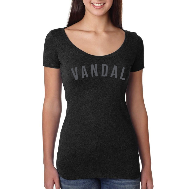 Vandal By Kid Vandal Pullover Hoodie Women's Triblend Scoop T-shirt by cm-arts | Artistshot