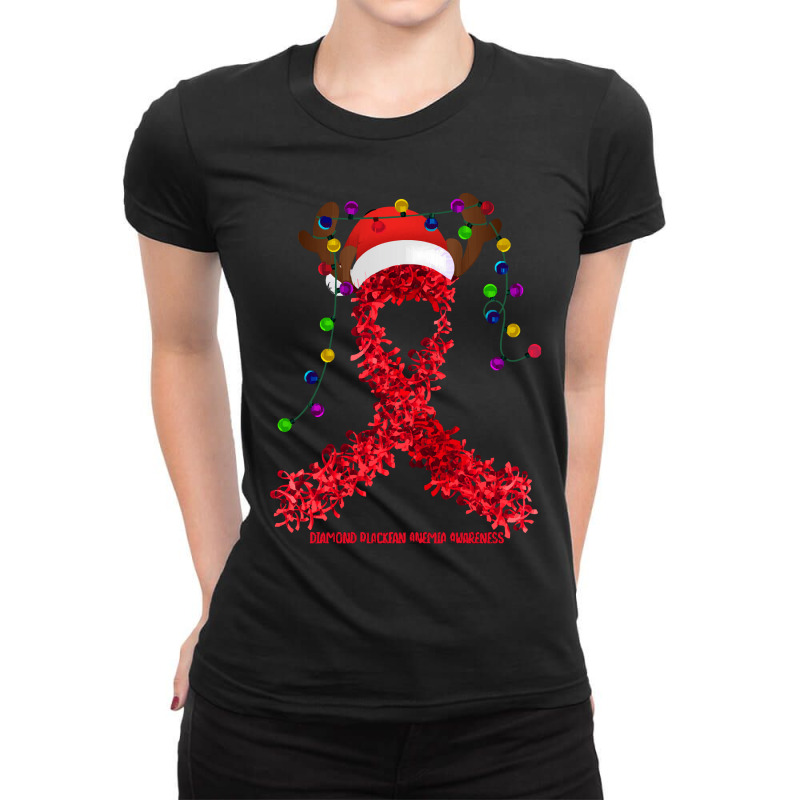 Diamond Blackfan Anemia Fighter Diamond Blackfan Anemia Awareness - Ri Ladies Fitted T-Shirt by cm-arts | Artistshot