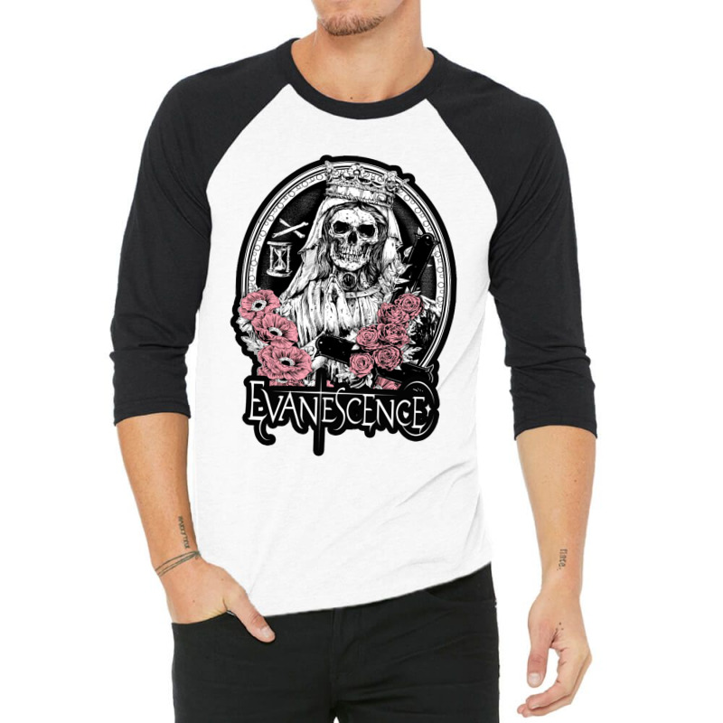 Skull Wedding Dress 3/4 Sleeve Shirt | Artistshot